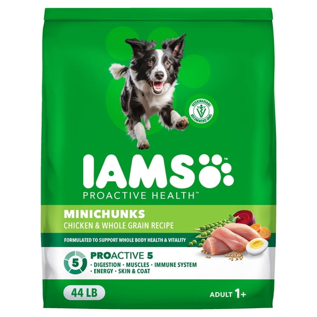 IAMS Proactive Health Minichunks Chicken Recipe Adult Dry Dog Food, Multi-sizes