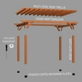 thumbnail image 10 of Backyard Discovery Beaumont Cedar Pergola with Trellis Roof and PowerPort, Choose Size, 10 of 13