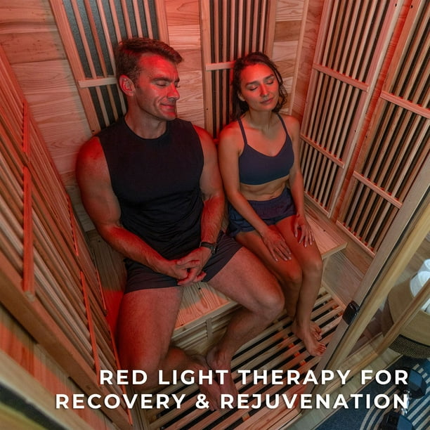 Backyard Discovery 2-Person Cedar Wood Indoor Infrared Sauna with