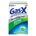 thumbnail image 1 of Gas-X Extra Strength Gas Relief Soft Gels, Simethicone 125 mg, 120 ct., 1 of 6