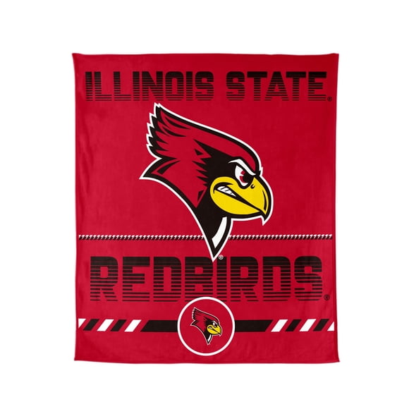 Logo Brands Illinois State Redbirds 60"x70" Super Plush Blanket