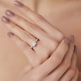 thumbnail image 5 of 0.50 CT. T.W. Diamond Princess Shaped Bridal Ring in 14K White Gold, 5 of 5