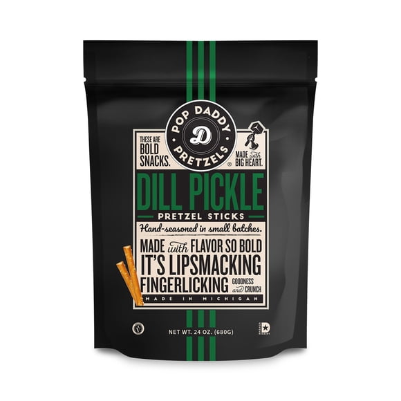Pop Daddy Dill Pickle Pretzel Sticks, 24 oz.