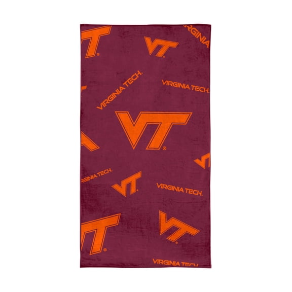 Logo Brands Virginia Tech Hokies 38"x72" Beach Towel