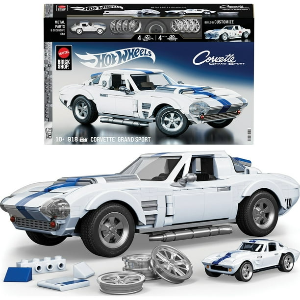 ミニカー Hot Wheels Corvette Grand Sport 1/18 Hot Wheels Corvette Grand Sport Building Toy Kit, 918 pc