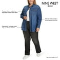 thumbnail image 4 of Nine West Women's Plus Denim Top, 4 of 8