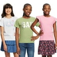 thumbnail image 1 of Gap Kids Girls Short Sleeve Tee, 3-Pack, 1 of 18