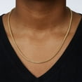 thumbnail image 3 of Diamond Cut Franco Chain Necklace in 14K Gold, 3 of 6