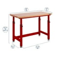 thumbnail image 11 of Seville Classics UltraHD 5-Piece Storage Cabinet System with Height Adjustable Workbench, 9' Wide, 11 of 16