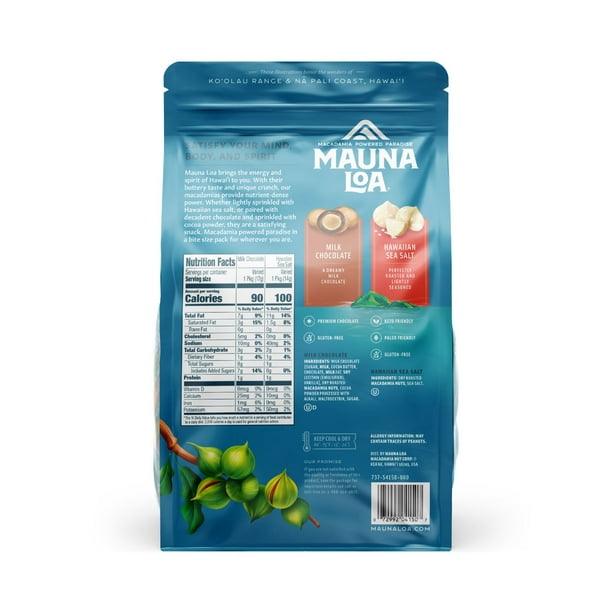 Mauna Loa Sweet and Savory Macadamias, Milk Chocolate and Hawaiian