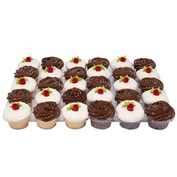 Member's Mark Sugar Soft Roses Cupcakes, 30 ct.