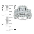 thumbnail image 5 of 3.95 CT. T.W. Emerald Cut Halo Diamond Ring in 14K Gold, 5 of 5