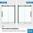 thumbnail image 3 of OVE Decors Bel 60" W x 78-3/4" H Frameless Soft-Close Sliding Shower Door, 3 of 9