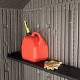 thumbnail image 12 of Lifetime 15' x 8' Rough Cut Outdoor Storage Shed Dual Entry, 12 of 26