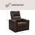 thumbnail image 4 of Travis Power Theater Recliner with Table, Assorted Colors, 4 of 9