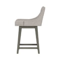 thumbnail image 15 of HH2 Home Upholstered Tapered Back Wood Adjustable Height Swivel Bar Stool, 15 of 19