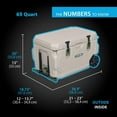 thumbnail image 2 of Lifetime 65 Quart High Performance Cooler with Wheels, 2 of 10