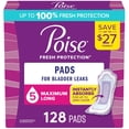 thumbnail image 1 of Poise Postpartum Incontinence Pads, 5 Drop Max Absorbency, 128 ct., 1 of 5