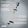 thumbnail image 11 of SENIX 4QL® 26.5cc 4-Cycle 18" Gas String Trimmer, Weed Eater, 11 of 13
