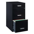 thumbnail image 12 of Hirsh 3-Drawer Letter Width Vertical File Cabinet with Pencil Drawer, Black, 12 of 21