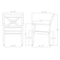 thumbnail image 8 of Member's Mark Catalina Teak Dining Set with Sunbrella Fabric, 7pc, 8 of 9