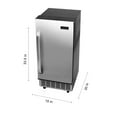 thumbnail image 3 of Frigidaire Gallery Under Counter Ice Maker, 80 Lbs. Daily Production, Stainless Steel Design, 3 of 9