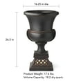 thumbnail image 3 of Member's Mark 26.5" Lattice Urn Planter on Lighted Pedestal, 3 of 3