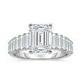 thumbnail image 1 of Lab Created Diamond Emerald Center Ring in 18K Gold, 2.95 C.T.T.W., 1 of 1