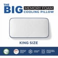 thumbnail image 2 of Imaginarium Luxury Resort BIG Memory King Foam Pillow with Cooling Cover, 2 of 8