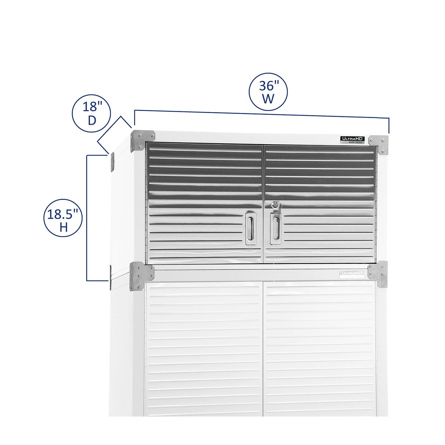 Seville Classics UltraHD Cabinet Stacker, 36” W x 18” D x 18.5” H