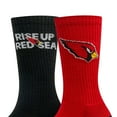 thumbnail image 3 of Arizona Cardinals Adult 2-Pack Crew Socks, 3 of 3