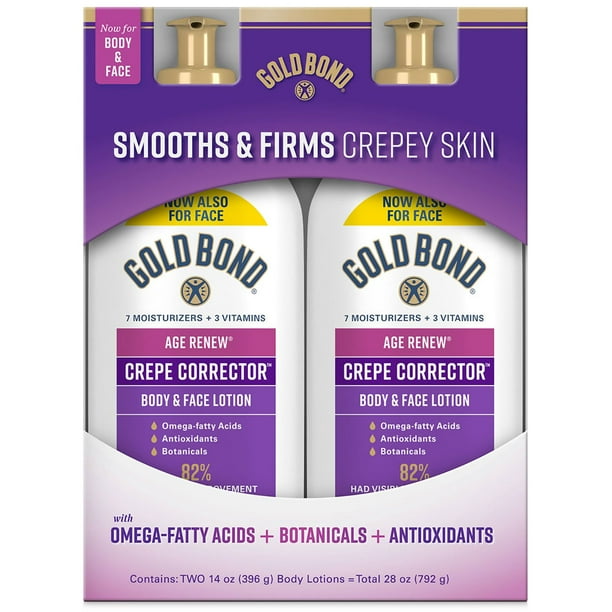 Gold Bond Age Renew Crepe Corrector Lotion, 14 oz., 2 pk