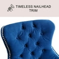 thumbnail image 3 of Milano Velvet Button-Tufted Barstool, Assorted Colors, 3 of 10