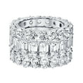 thumbnail image 5 of Lab Created White Sapphire Eternity Band in 14K Gold, 5 of 11