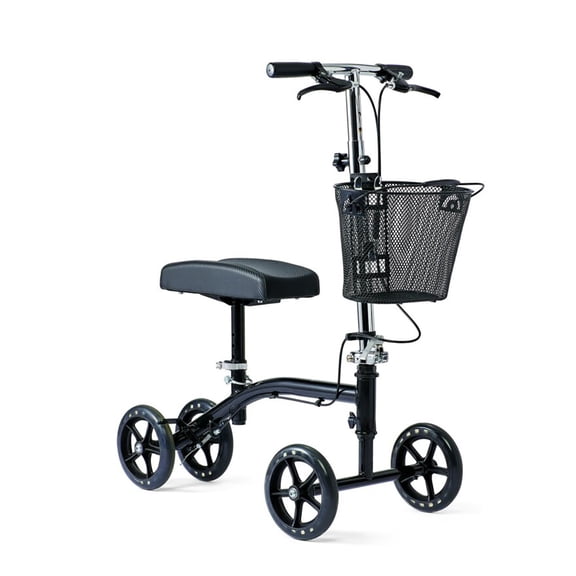 Medline Steerable Knee Walker, 8" Wheels, Adjustable Height, 300 lb Capacity