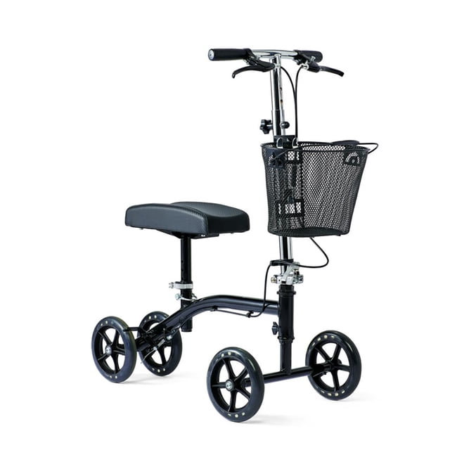 Medline Steerable Knee Walker, 8" Wheels, Adjustable Height, 300 lb Capacity