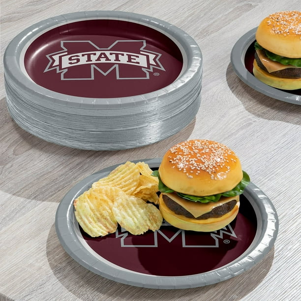Collegiate Round Paper Plates, 10
