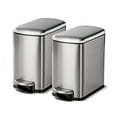 thumbnail image 1 of Tramontina 1.6 Gallon Step Trash Cans, 2 pack, 1 of 13