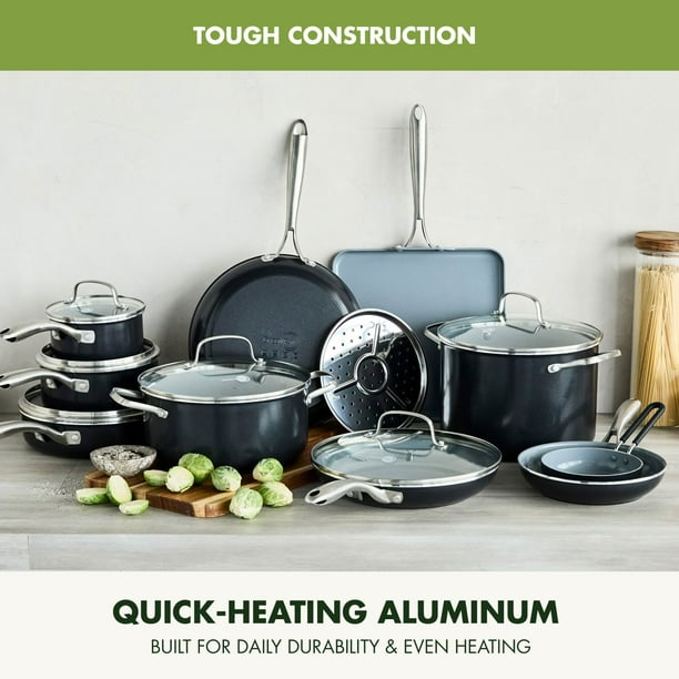 GreenPan Swift 17-Piece Ceramic Nonstick Cookware Set - Samsclub.com