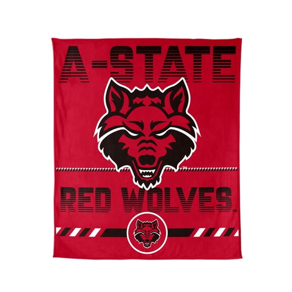 Logo Brands Arkansas State Red Wolves 60"x70" Super Plush Blanket