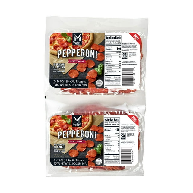 Member's Mark Sliced Pepperoni, 16 oz., 2 pk.
