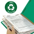 thumbnail image 2 of Smead 2" Expansion Pressboard Classification Folder, Two Dividers, Letter, Green, 10ct., 2 of 6