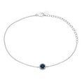 thumbnail image 1 of Genuine Gemstone & Diamond Accent Bracelet in 14K Gold, 1 of 7