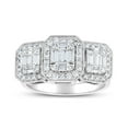 thumbnail image 1 of 0.80 CT. T.W. Diamond Emerald Shaped Three Stone Ring in 14K Gold, 1 of 5
