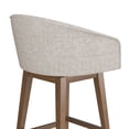 thumbnail image 19 of HH2 Home Upholstered Barrel Back Wood Adjustable Height Swivel Bar Stool, 19 of 19