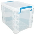 thumbnail image 1 of Super Stacker Storage or Hanging File Box with Blue Lid Locking Handles, 1 of 5