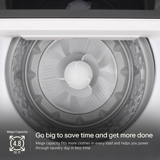 LG 4.8 cu. ft. Top Load Washer with 4-Way Agitator, EasyUnload
