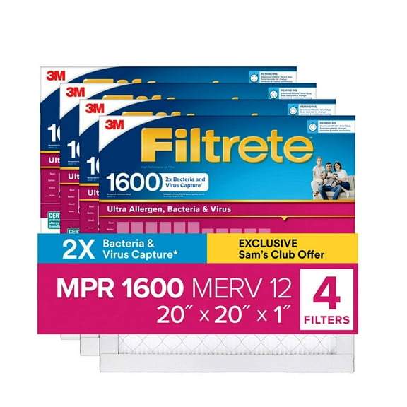 Filtrete Allergen Bacteria and Virus (4 pack)