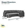 thumbnail image 3 of Serta Ellington Sectional Sleeper Sofa, 3 of 10