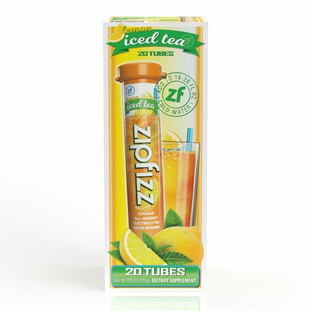 Zipfizz Energy Multi-Vitamin Hydration Drink Mix, Lemon Iced Tea